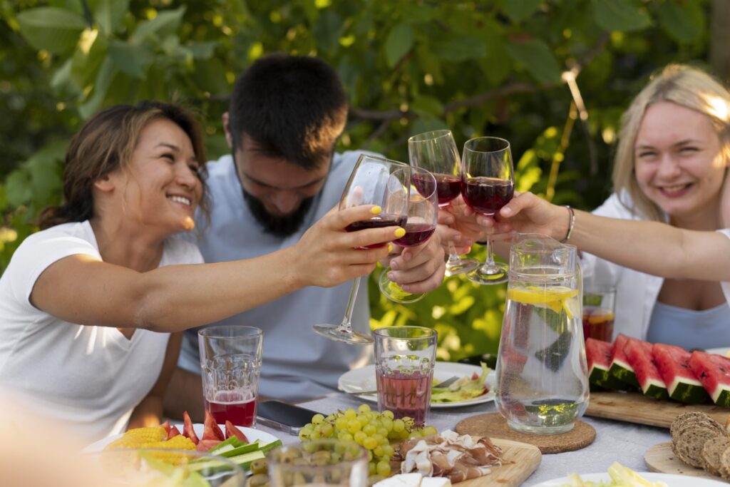 Canary Islands cerrar amigos tintineo de vasos